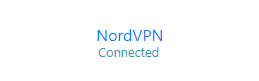 NordVPN Connected Status Readout