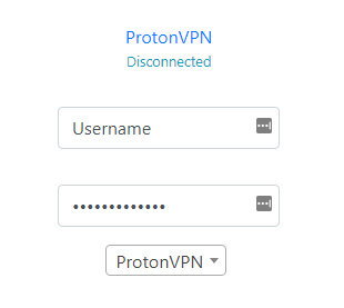 FlashRouters Privacy App - Enter ProtonVPN OpenVPN Specific Username and Password