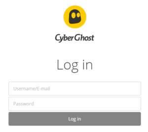 CyberGhost Website Login