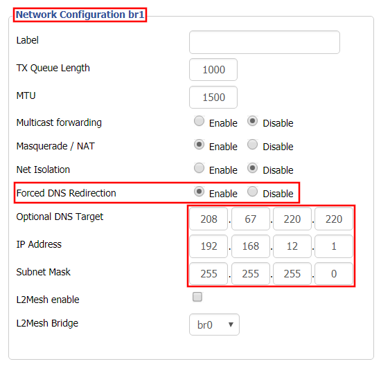 Bridged Wireless Guest Network Setup on DD-WRT FlashRouter – Configure Bridge DNS Redirection