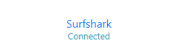 FlashRouters Privacy App - SurfShark Connected Status Readout