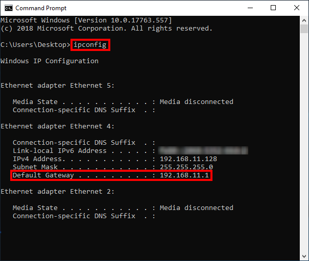 How to Find IP Address using Windows Command Prompt 2