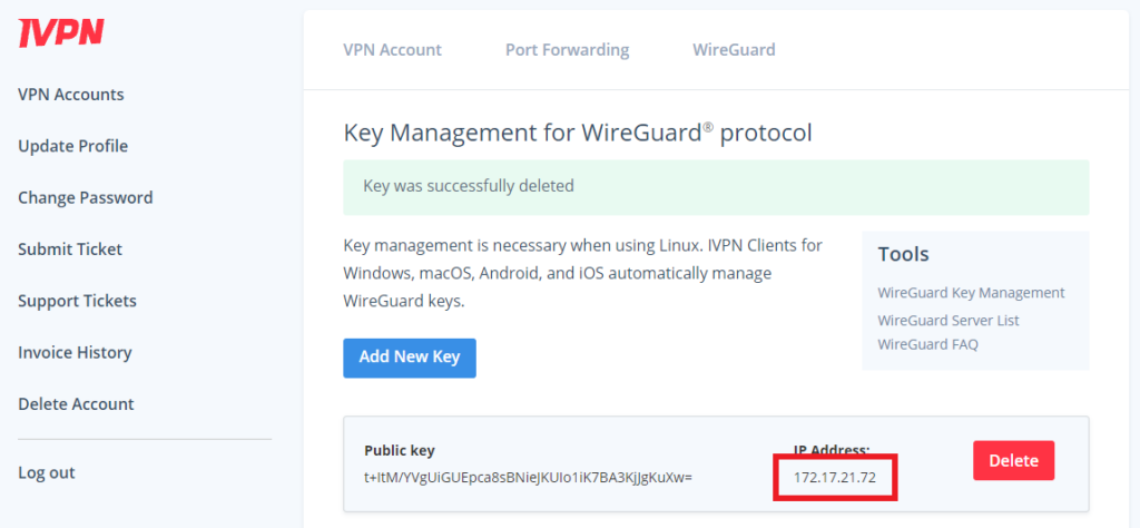 wireguard ip address assignment