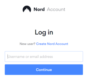 NordVPN login