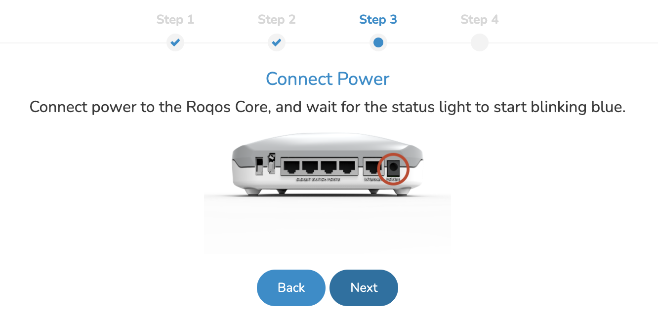 Roqos Core Internet Setup and Activation