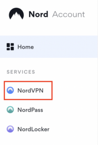 NordVPN account