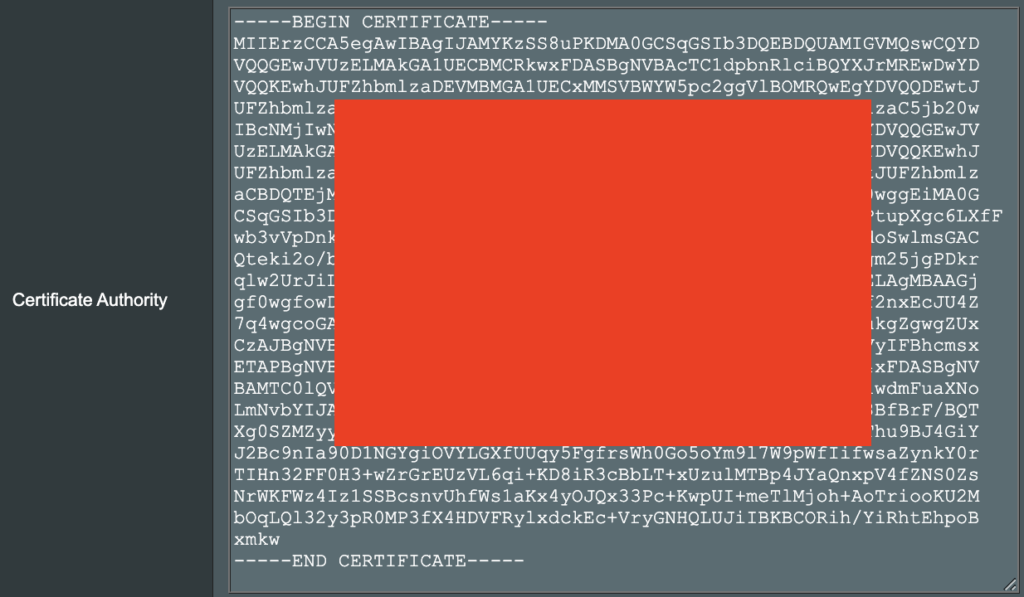 Autoridad de certificado de Merlín