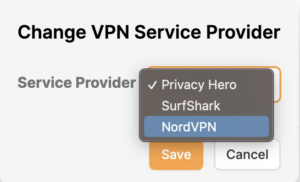 Privacy Hero Change to NordVPN