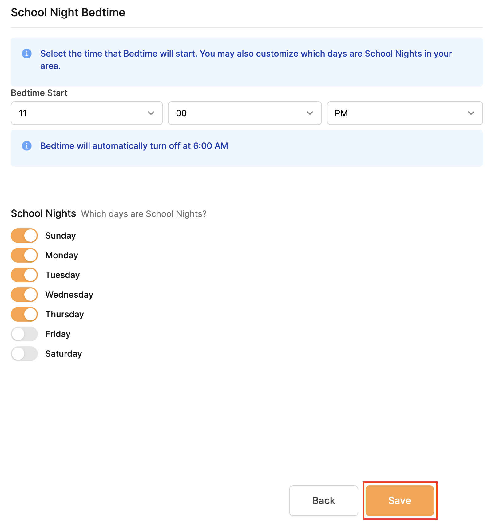 Bedtime Setting Router Privacy Hero Bedtime Settings (Internet Scheduler)