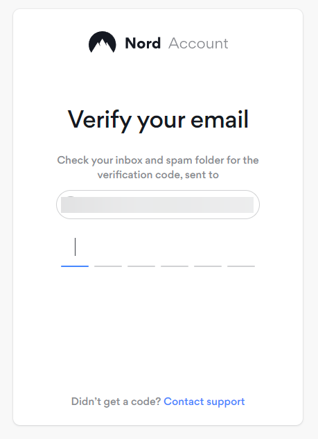 NordVPN verify code