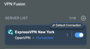 Asus ExpressVPN Connected