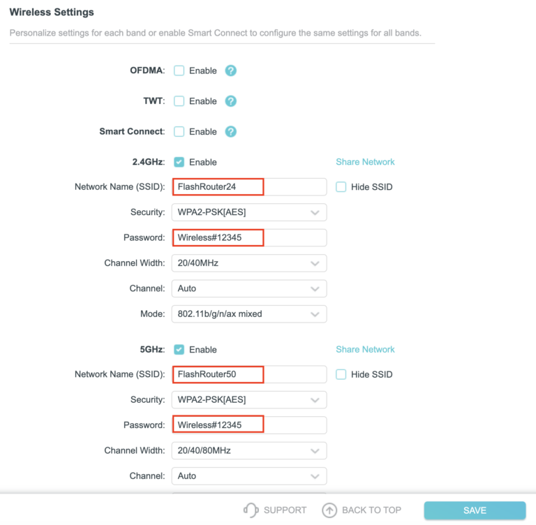 tp link password change wifi